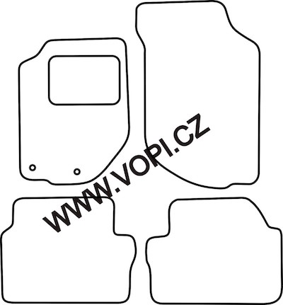 Textil-Autoteppiche Volvo 740 / 940 Carburat - 1988 Perfectfit (5025)